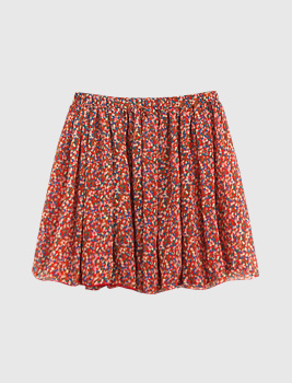 [skirt][던지기]체리 플라워 스커트