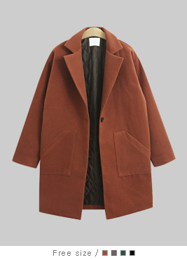 [coat]그리드 누빔 코트