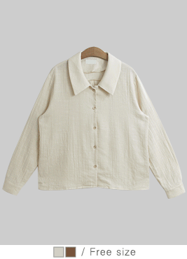 [blouses]아오 블라우스(카라 베이직 셔츠 남방st)