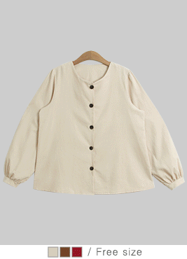 [blouses]달트 블라우스(코듀로이 골덴 데일리 퍼프BL)