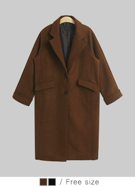 [coat]브리튼 코트(카라 롤업 싱글 울 롱CT)