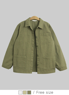 [jacket]월리 자켓(내추럴 데일리 코튼 포켓 야상JP)
