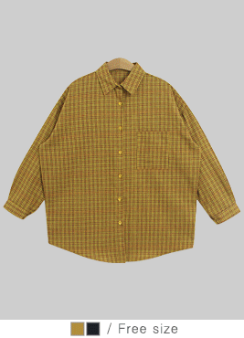 [shirt]트윅스 셔츠(빈티지 박시 오버 체크 남방)