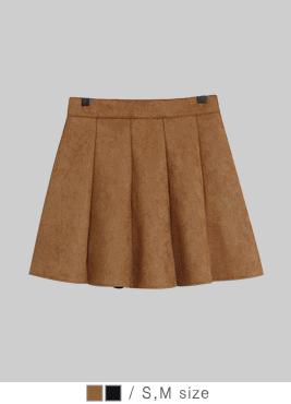 [skirt]플루 플레어 스커트(스웨이드 절개 후레아 바지 미니스커트 치마)