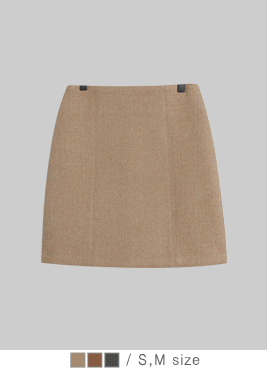 [skirt]폰즈 스커트(기모 A라인 베이직 모직 겨울 SK)