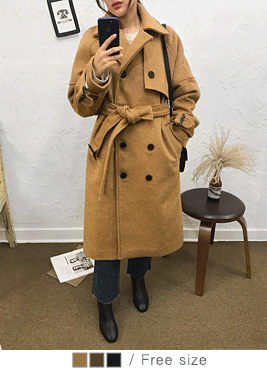 [coat]리나 롱 코트(울60 블렌딩 고퀄리티 나그랑 울코트 트렌치코트 Outer CT)