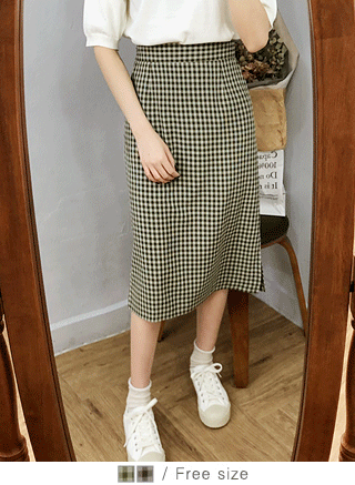 [skirt]이솝 체크 스커트(고방 트임 sk)